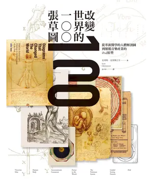 書封 改變世界的100張草圖：從革新醫學的人體解剖圖到顛覆音樂產業的iPod原型